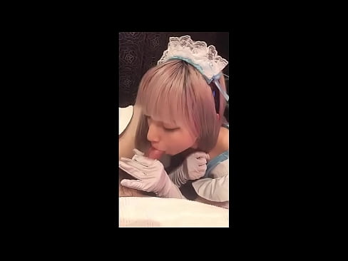 ❤️ Japanese Idol [mayuka], Franse diensmeisie kostuum, deel 1, blowjob en ruk af met lotion ❤️❌ Porno by ons ﹏